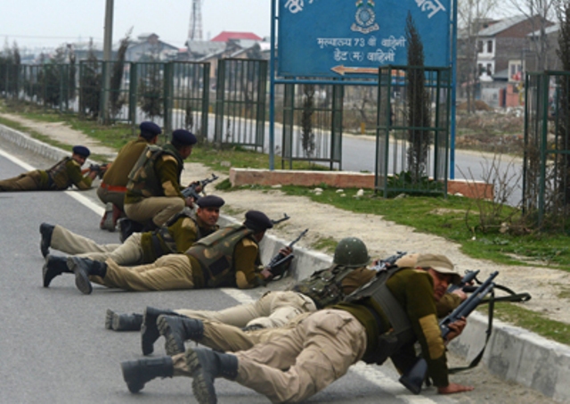 Indian Troops Firing