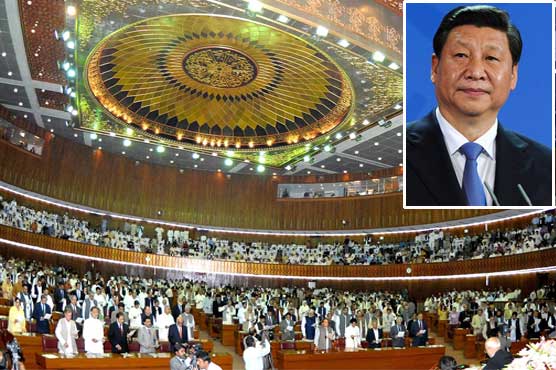 چینی صدر آج پارلیمنٹ ہائوس سے خطاب، سولر انرجی منصوبے کا افتتاح کرینگے