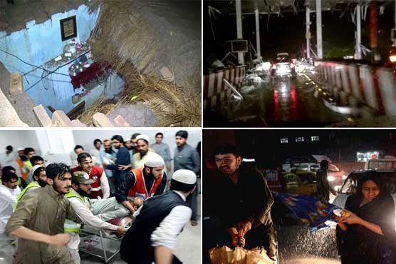 پشاور میں طوفانی بارش سے تباہی، چھتیں گرنے سے 45 افراد جاں بحق