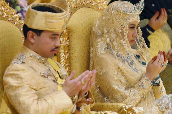 برونائی دار السلام کے سلطان کے بیٹے کی شادی دھوم دھام سے انجام پا گئی