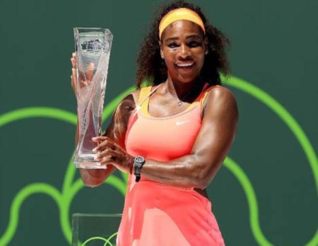 سرینا ولیمز نے مسلسل تیسری بار میامی اوپن ٹینس ٹورنامنٹ جیت لیا