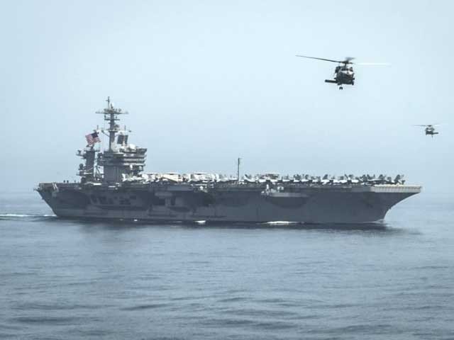 یمن کے حوثیوں کیلئے اسلحہ لے جانے والی ایرانی کشتیوں کو گھیرے میں لے لیا، پینٹاگون