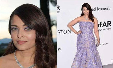 کینزز فلم فیسٹول: ایشوریا رائے پرپل ڈریس میں عوام توجہ کا مرکز بنی رہیں