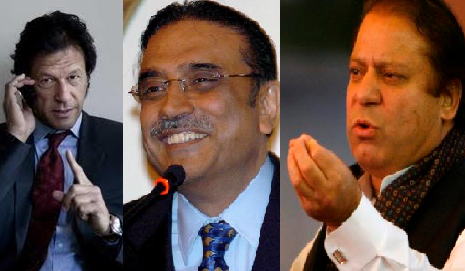Imran Khan, Zardari and Nawaz Sharif