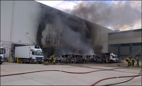 Industrial Estate Warehouse Fire