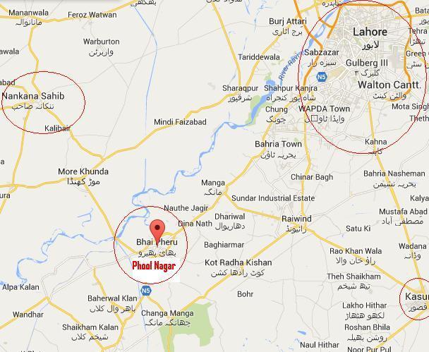 پھول نگر میں سکول وین کو حادثہ، ڈرائیور جاں بحق، 15 بچے زخمی