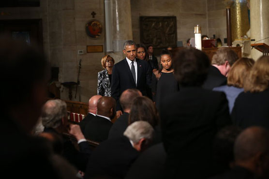 امریکی نائب صدر کے بیٹے کی آخری رسومات میں صدر اوباما کی شرکت