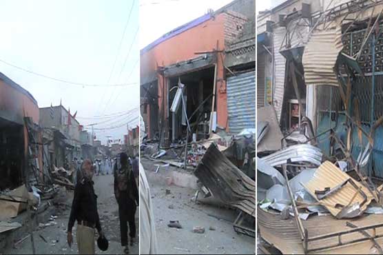 ٹانک : دہشتگردوں نے زنانہ شاپنگ سنٹر کو دھماکے سے اڑا دیا، 9 دکانوں کو جزوی نقصان