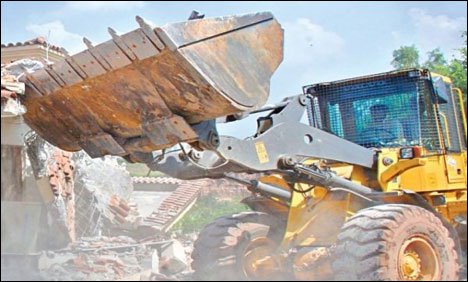 صفورا گوٹھ میں واٹر بورڈ کی اراضی پر قائم تجاوزات کا خاتمہ کر دیا گیا