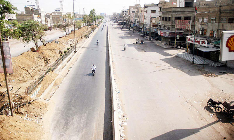 کراچی :کچھ علاقوں میں دکانیں ، پٹرول پمپ، اتوار بچت بازار بند