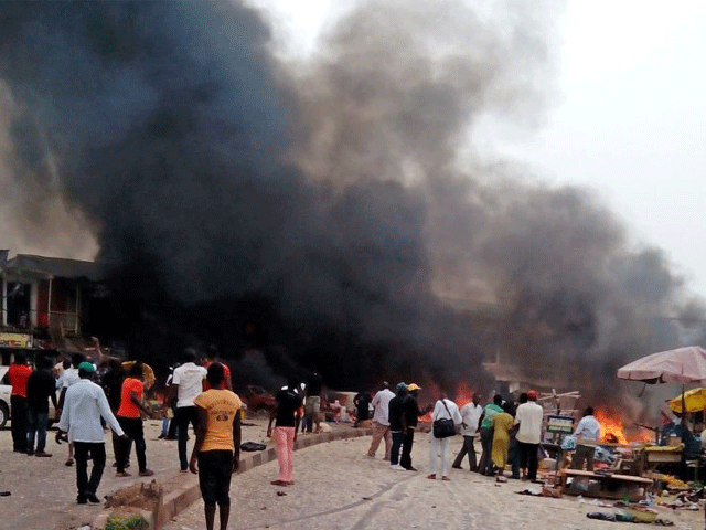 نائیجیریا کے بازار میں دھماکا، 30 سے زائد افراد ہلاک