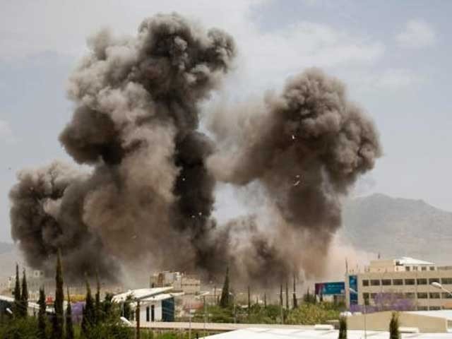 یمن میں فوجی ہیڈ کوارٹر پر سعودی بمباری سے 45 افراد ہلاک