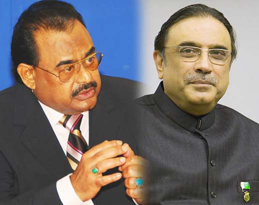 زرداری اور الطاف حسین کا ٹیلی فونک رابطہ، اختلافات ختم کرنے پر اتفاق