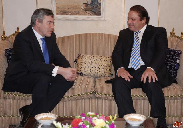 اوسلو: وزیر اعظم نواز شریف سے گورڈن براؤن کی ملاقات