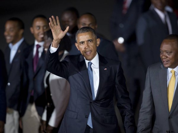 اوبامہ کی صدر بننے کے بعد پہلی بار اپنے آبائی وطن کینیا آمد