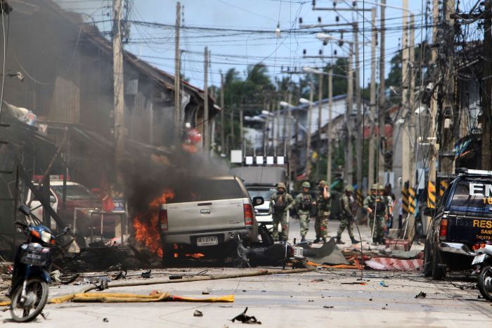 تھائی لینڈ کے دارالحکومت بنکاک میں دھماکا، 27 افراد ہلاک