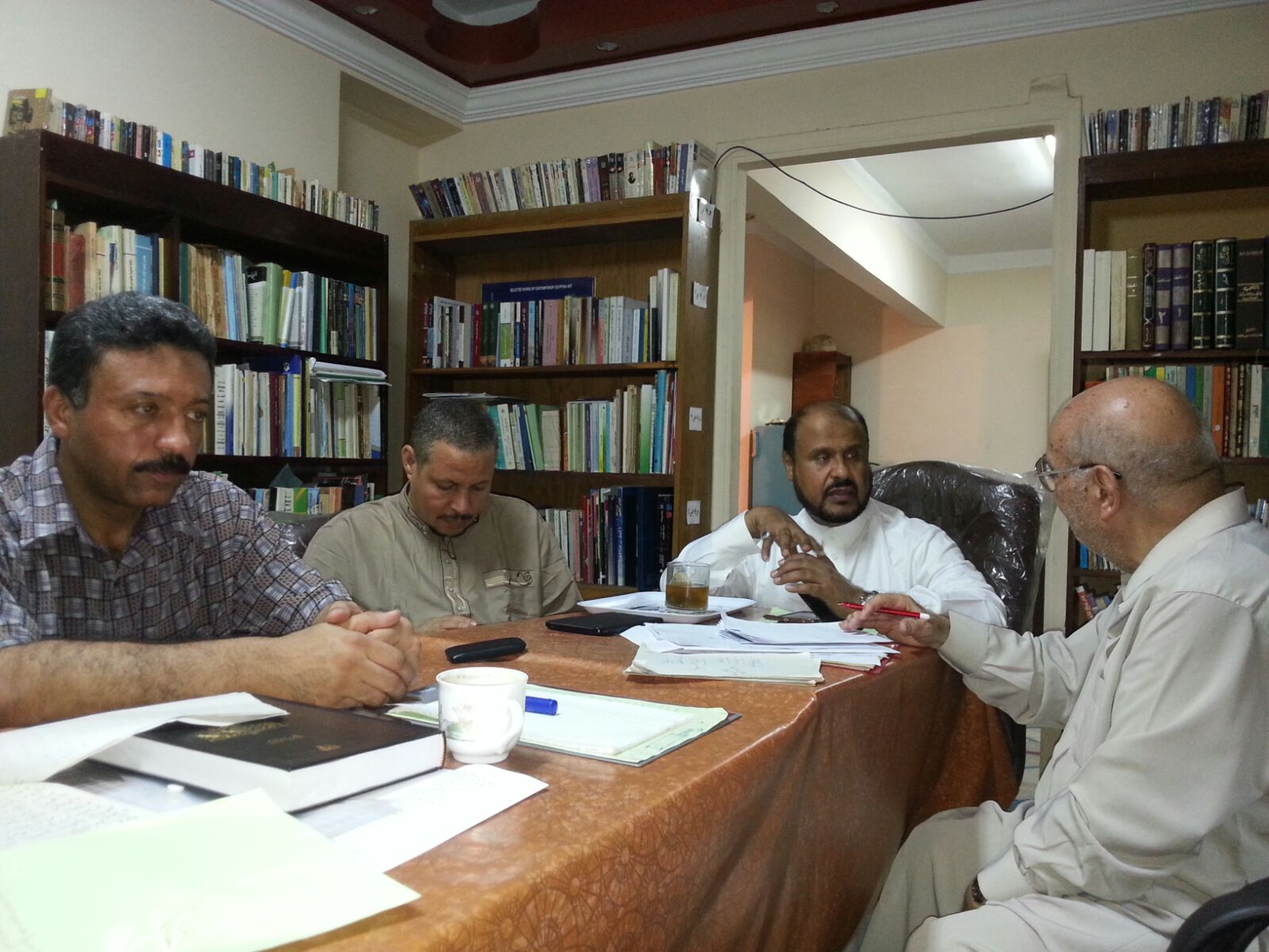 ڈاکٹر احمد یوسف الدریویش کی مستشار فتحی الملا سے ملاقات