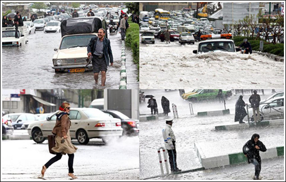 ایران میں سیلابی ریلوں کی زد میں آکر 10 افراد ہلاک