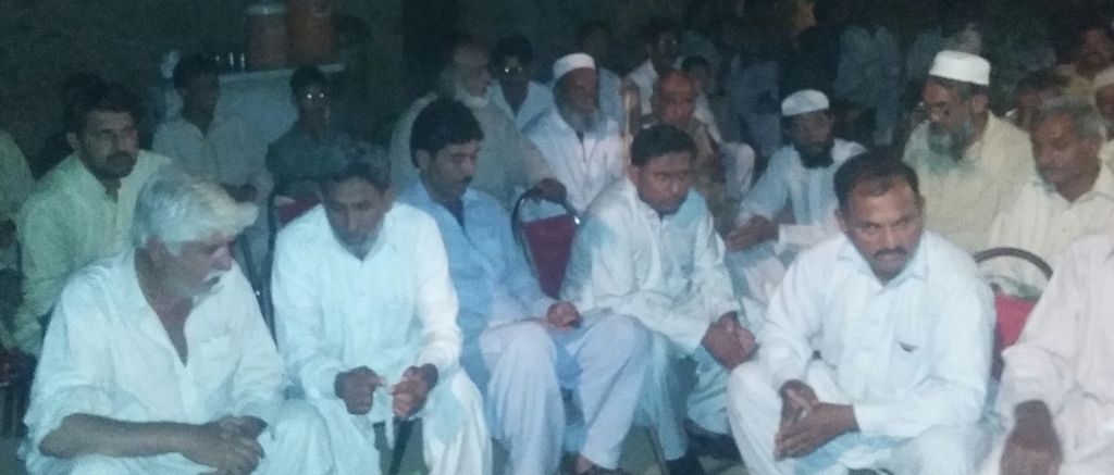 آج ڑھوک میاں حاجی پر ایک کارنر میٹنگ ھوئی