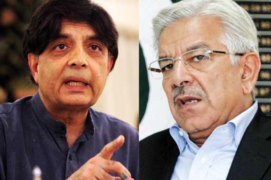Chaudhry Nisar, Khawaja Asif