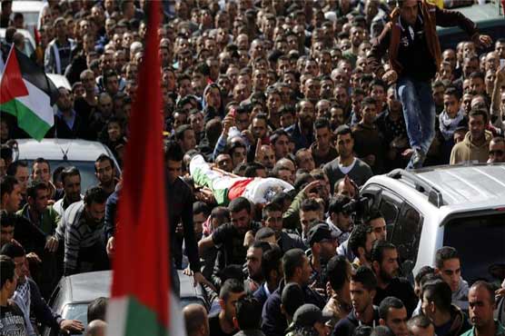 اسرائیل کی جانب سے شہدا کی میتیں دینے سے انکار پر فلسطینوں کا احتجاج