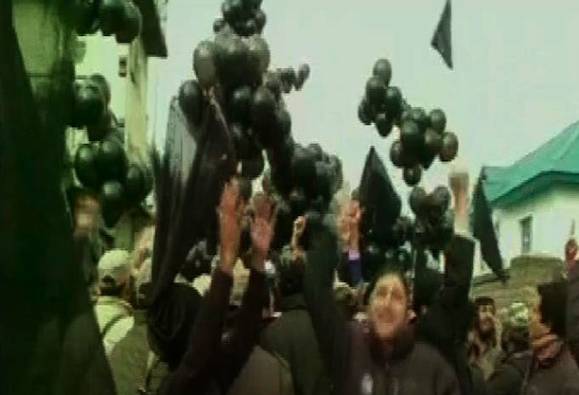 مودی کی مقبوضہ کشمیر آمد ، کشمیریوں کا شدید احتجاج