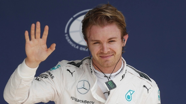 برازیل: فارمولا ون ریس، جرمن ڈرائیور نکوس روسبرگ کا پول پوزیشن پر قبضہ