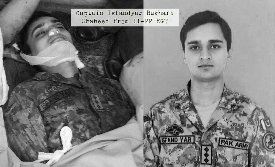 کیپٹن اسفند یار شہید ا ن شاء اللہ