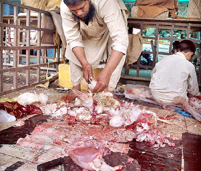 گلیانہ اور گرد ونواح میں گوشت فی کلو دو سو روپے اور وزن 900 گرام دیا جا رہا ہے