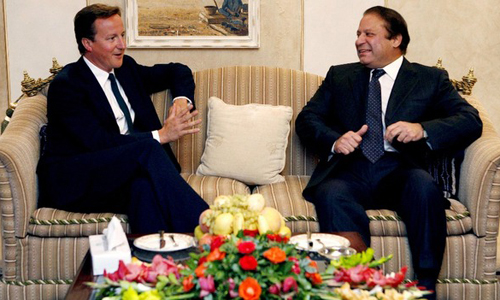 Nawaz Sharif and David Cameron