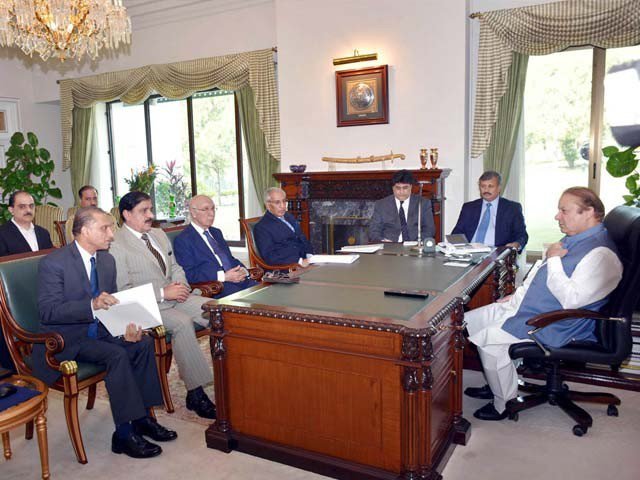 وزیراعظم نوازشریف کی سربراہی میں اعلی سطح کا اجلاس
