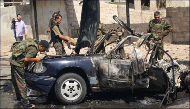 حمص میں دو دھماکے،32 افراد ہلاک ،90 سے زائد زخمی