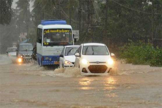 بھارتی ریاست تامل ناڈو میں بارشوں نے تباہی مچا دی، نظام زندگی معطل