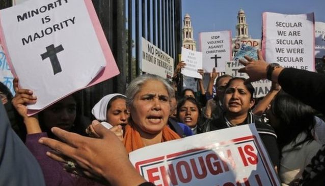 بھارت اقلیتوں کے لئے خطرناک ترین ملک بن گیا، 2015ء میں مسیحیوں پر 8 ہزار حملے ہوئے
