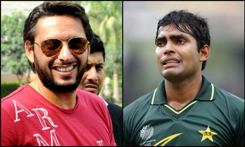 Shahid Afridi and Umar Akmal