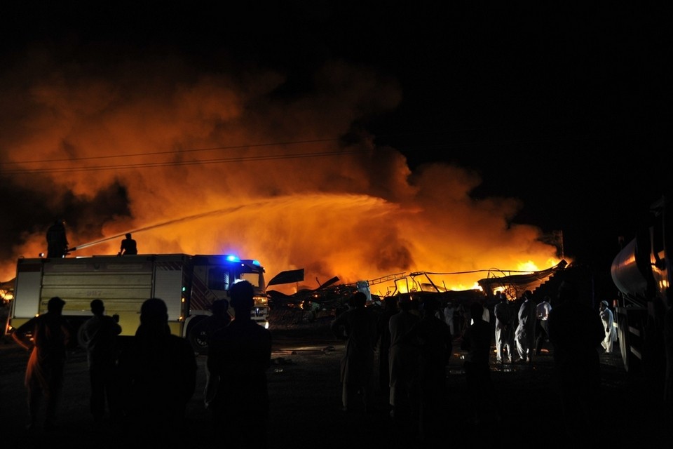 کوئٹہ: فروٹ منڈی میں آتشزدگی ، ایک شخص جاں بحق