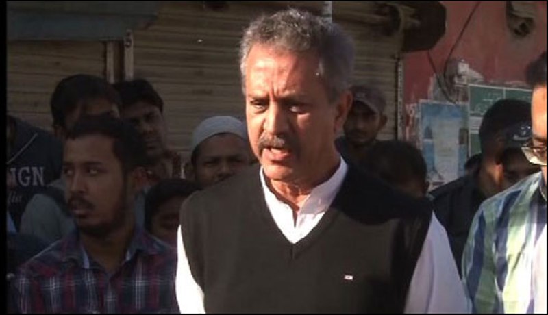 کراچی کی تباہ حالی پر ایم کیو ایم کے رہنماؤں کا احتجاج