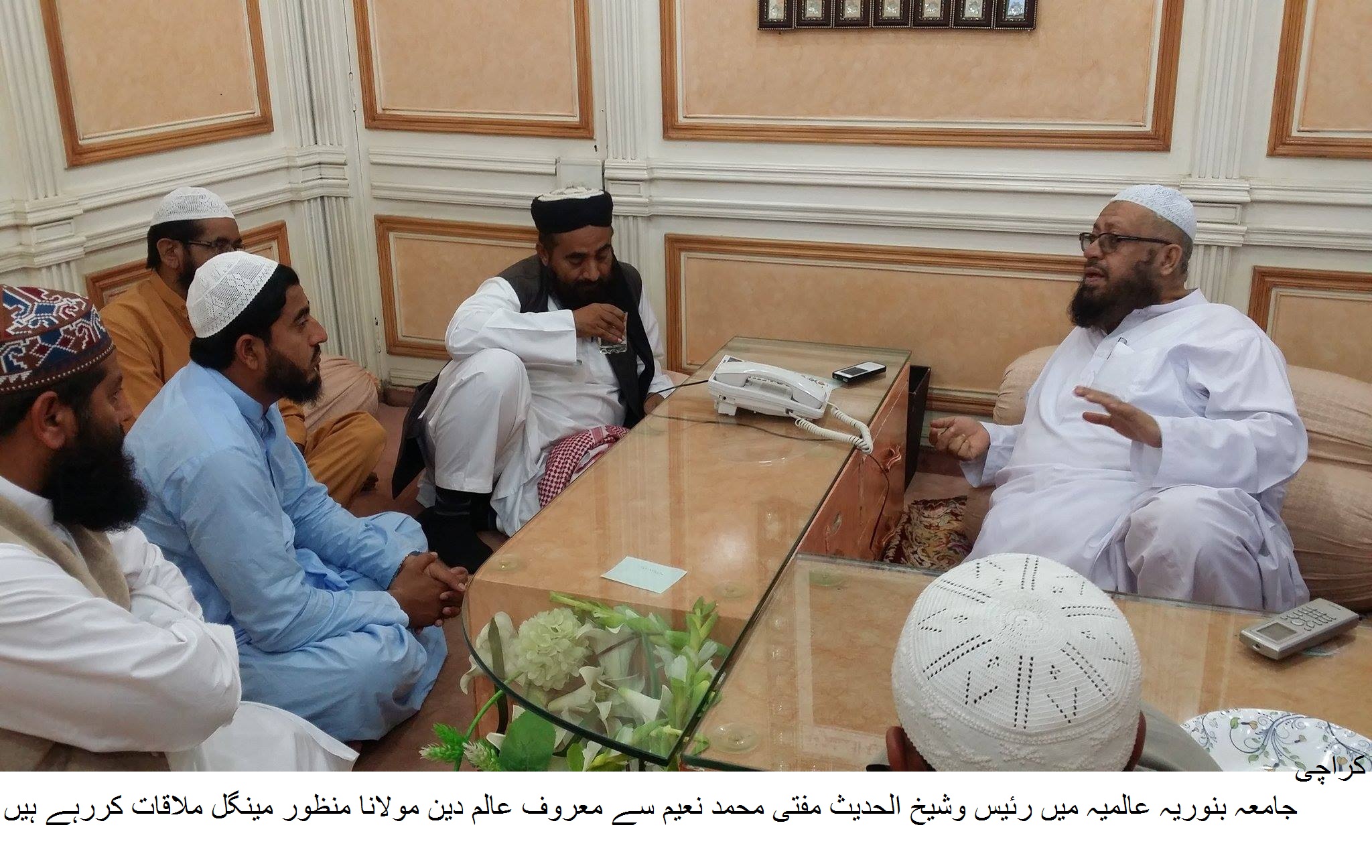 بدھ کو معروف عالم دین اور مدرسہ صدیقیہ کے مہتمم مولانا منظور مینگل کا جامعہ بنوریہ عالمیہ کا دروہ