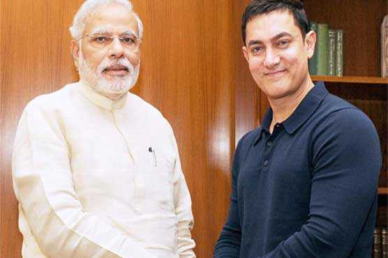 Naredra Modi and Aamir Khan