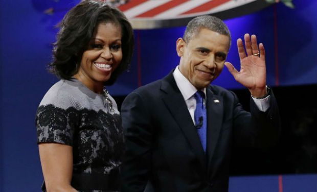 Obama With Wife