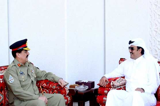 آرمی چیف کی امیر قطر سمیت سیاسی اور عسکری قیادت سے ملاقاتیں
