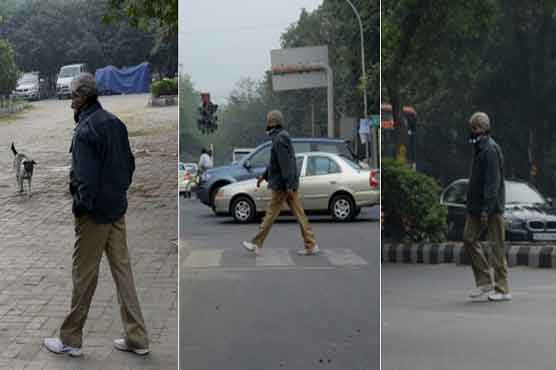 امیتابھ بچن کا نقاب پہن کر دہلی کی سڑکوں پر مٹر گشت، کوئی بھی پہچان نہ سکا