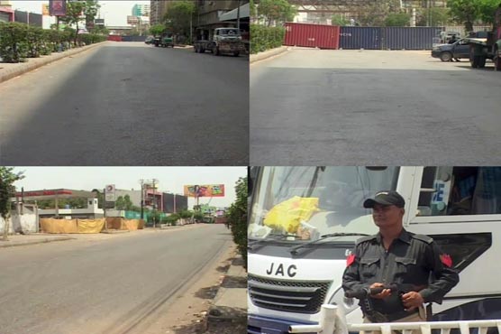 کراچی : نمائش چورنگی پر احتجاج، ایم اے جناح روڈ جانے والے دونوں ٹریک بند