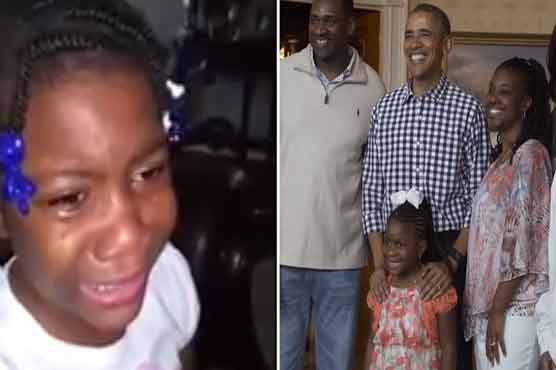 اوباما کے غم میں نڈھال بچی کو وائٹ ہاؤس میں دعوت