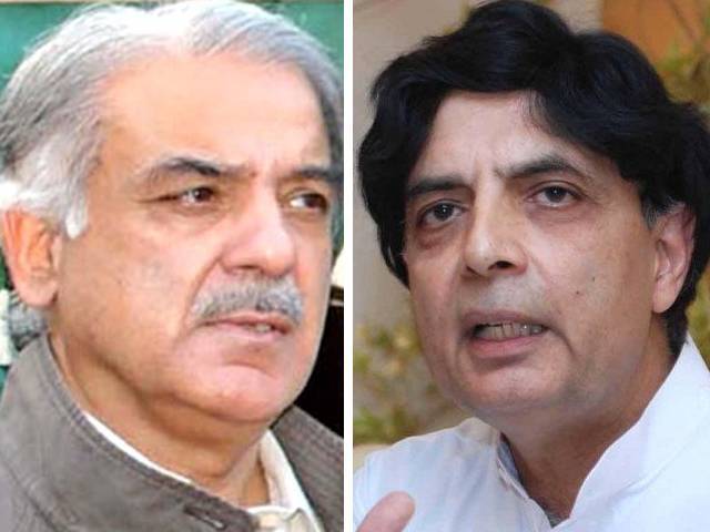 نثار، شہباز نے آرمی چیف سے رینجرز آپریشن  پر ڈیڈلاک ختم کرنیکی کوشش کی