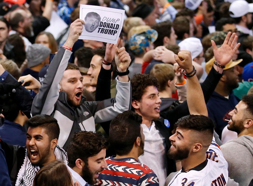 امریکی صدارتی امیدوار ڈونلڈ ٹرمپ کیخلاف مظاہرہ، 11 افراد گرفتار