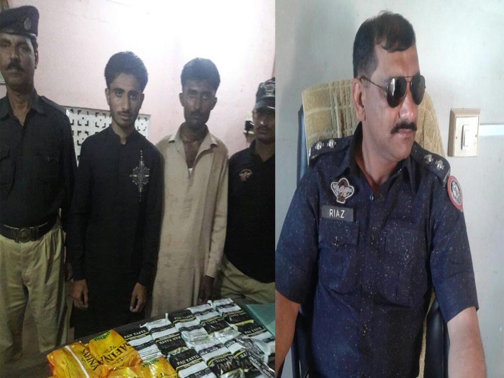 ایس ایس پی مٹیاری کے حکم پر ایس ایچ او بھٹ شاہ کی گٹکا فروشوں کے خلاف کاروائی