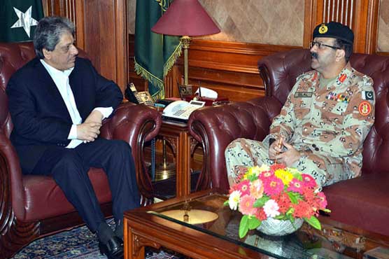 ڈی جی رینجرز سندھ کی گورنر اور وزیر اعلی سے ملاقات، آپریشن پر بریفنگ
