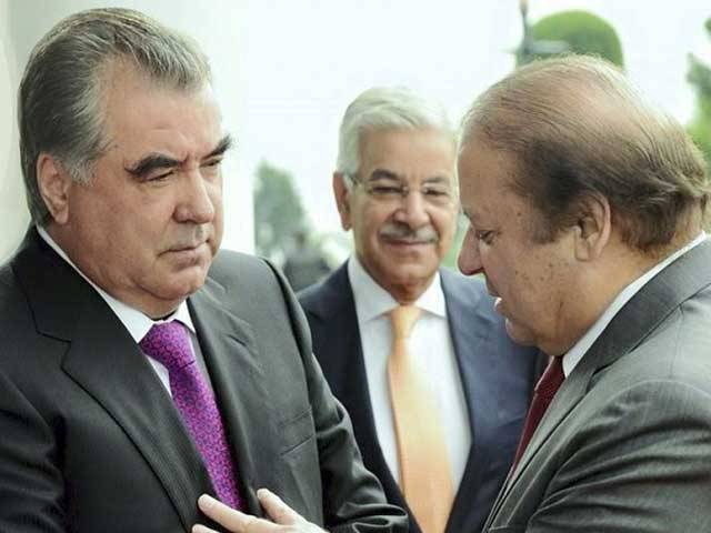 وزیراعظم نوازشریف نے تاجک صدر کے ہمراہ ’کاسا 1000‘ توانائی منصوبے کا افتتاح کردیا