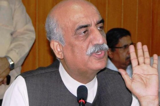 حکومت مذاکرات سے ٹی او آر کا معاملہ حل کرے : خورشید شاہ